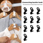 Space-Saving Clothes Hanger Connector Hooks, Clothes Connector Hooks, Stacking Space Saver