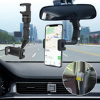 Smart Rearview Phone Holder, Car Phone Holder Rear View Mirror Phone Holder