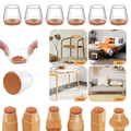 Transparent Chair Leg Floor Protector, Chair Leg Floor Protectors for Hardwood Floors