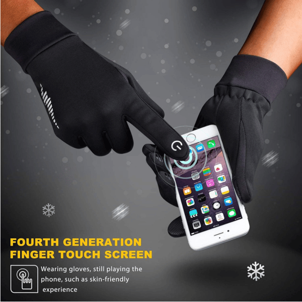 Touch Screen Snow Warmest Winter Gloves, Winter Gloves Women Men Snow Gloves Liner Thermal Warm Touch Screen