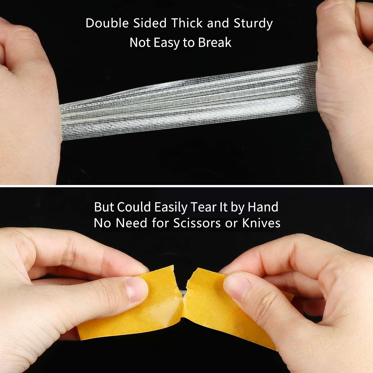 Super Sticky Resistente Clear Tape, Double Sided Tape Heavy Duty, Universal High Tack Strong Wall AdhesiveUniversal High Tack Strong Wall Adhesive