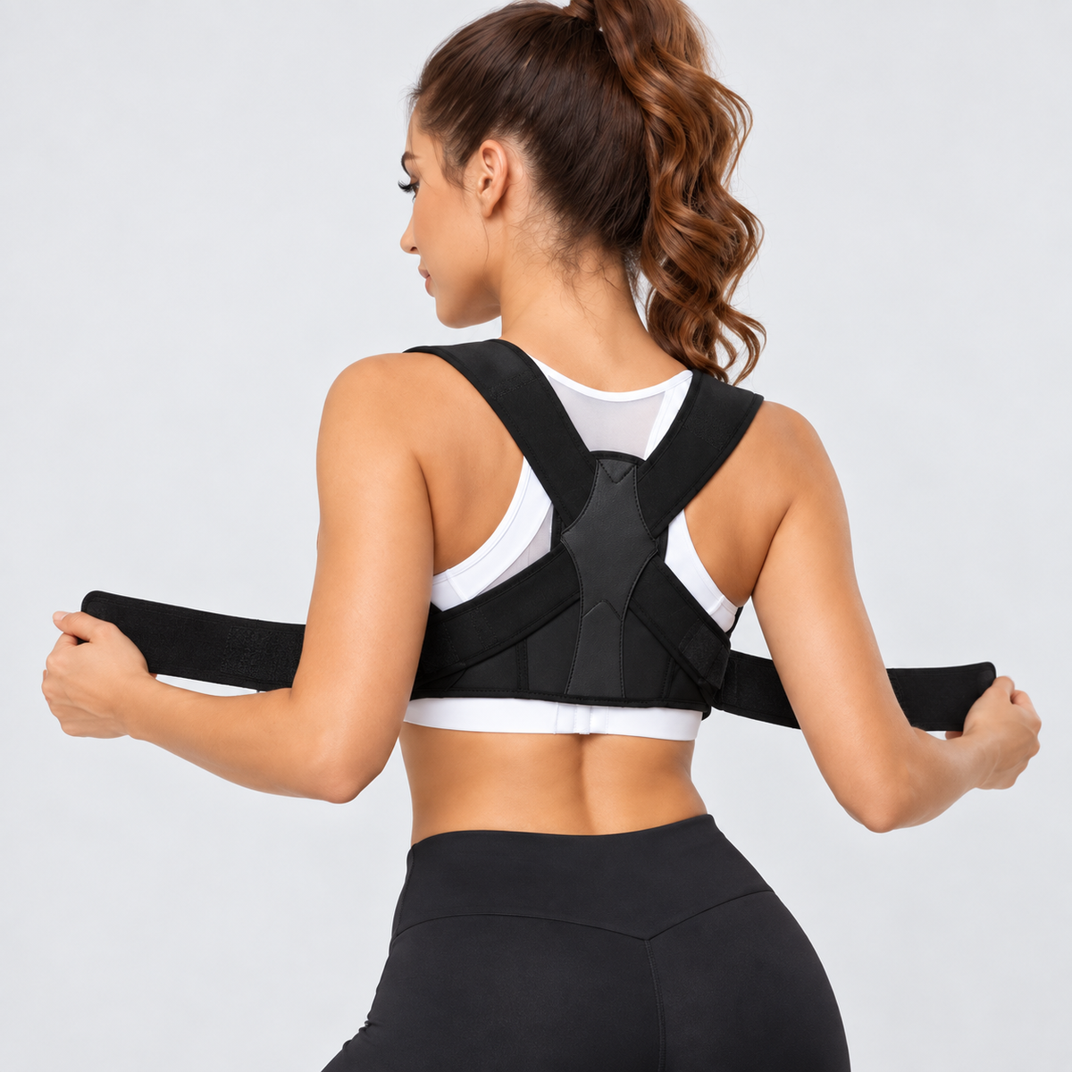 Adjustable Upper Back Posture Support Brace - Premium Version