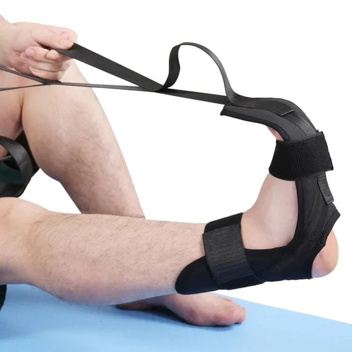 Stretching Strap with Loops and Detachable Foot, Yoga Foot & Leg Stretch Strap