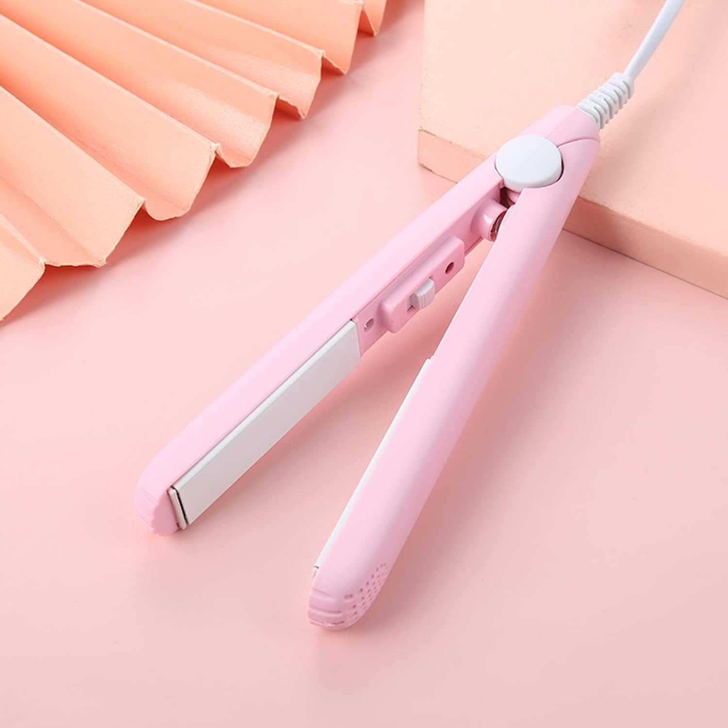 Ceramic Mini Hair Curler, New Purple Werdeny Mini Ceramic Hair Curler & Straightener