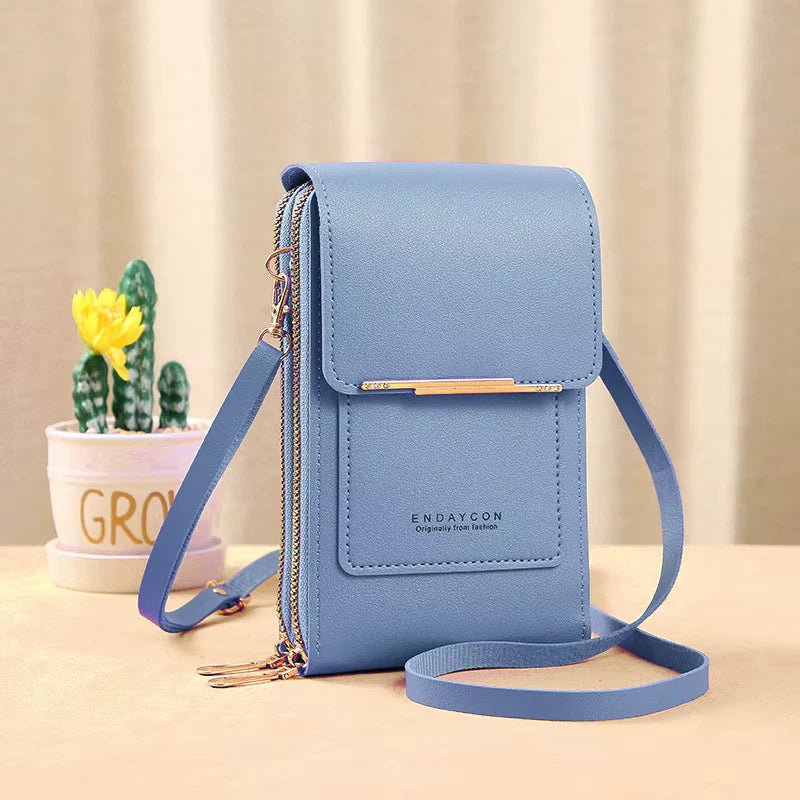 Multifunctional Anti-theft Leather Bag, Small Crossbody Cell Phone Purse Wallet for Women