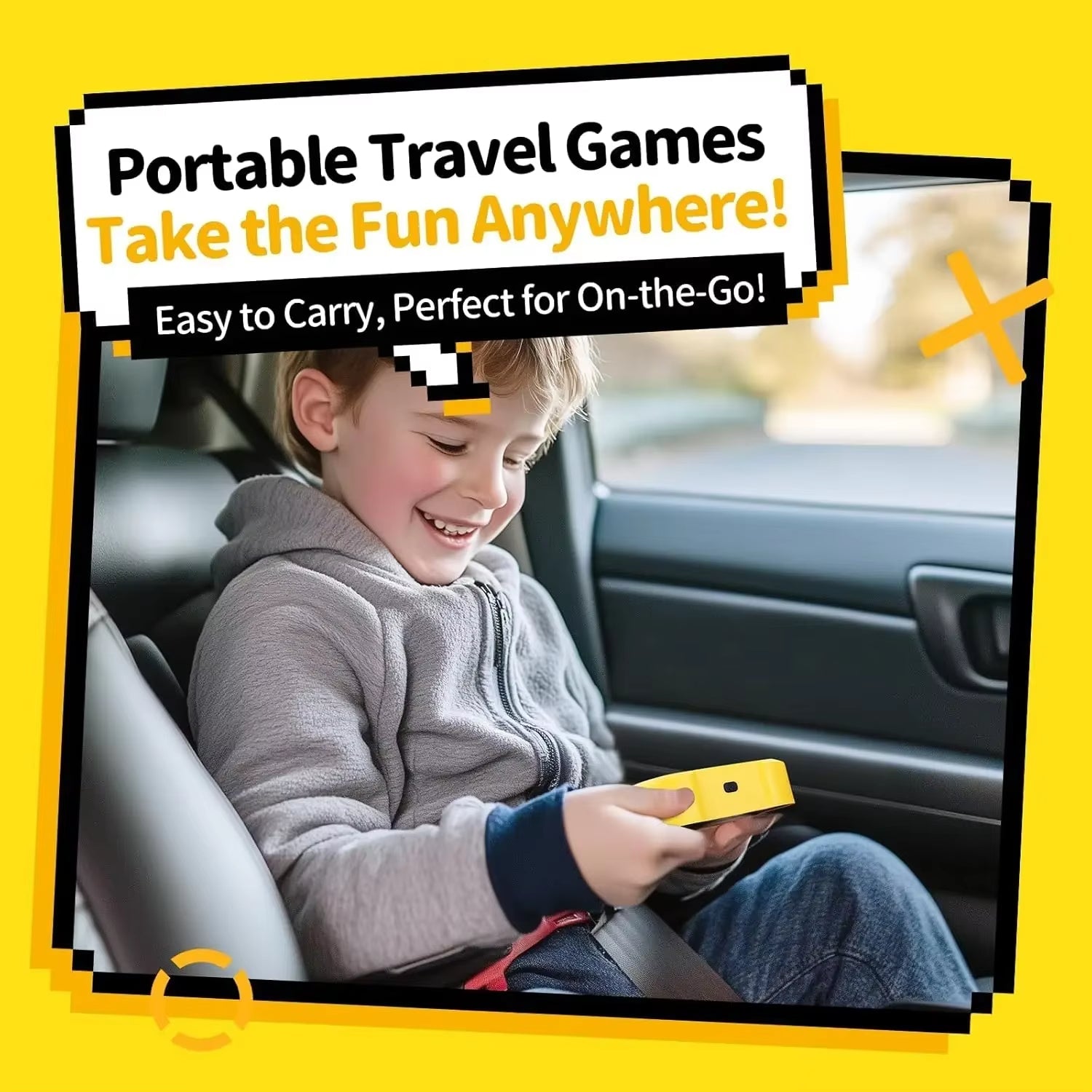 4 in 1 Electronic Tic Tac Toe Game, Portable Handheld Puzzle Game Console