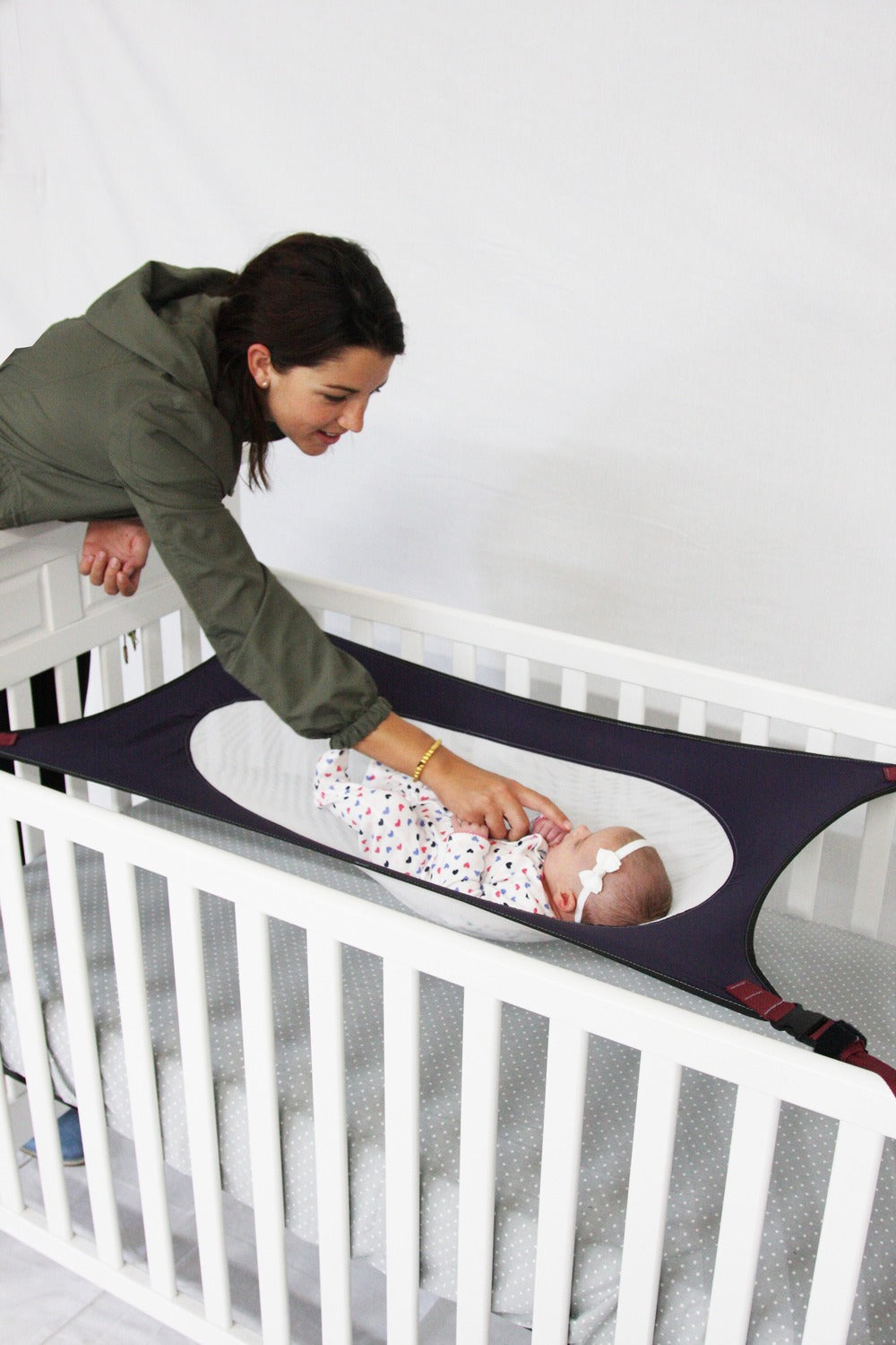 Baby Infant Crescent Womb Hammock For Crib