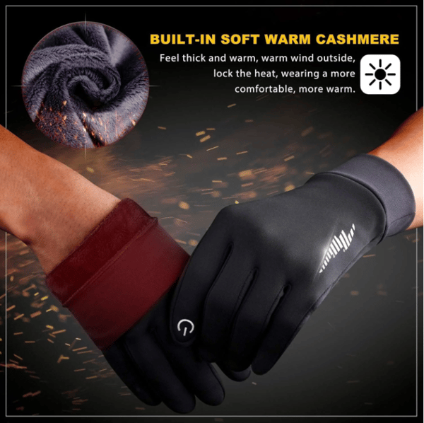Touch Screen Snow Warmest Winter Gloves, Winter Gloves Women Men Snow Gloves Liner Thermal Warm Touch Screen