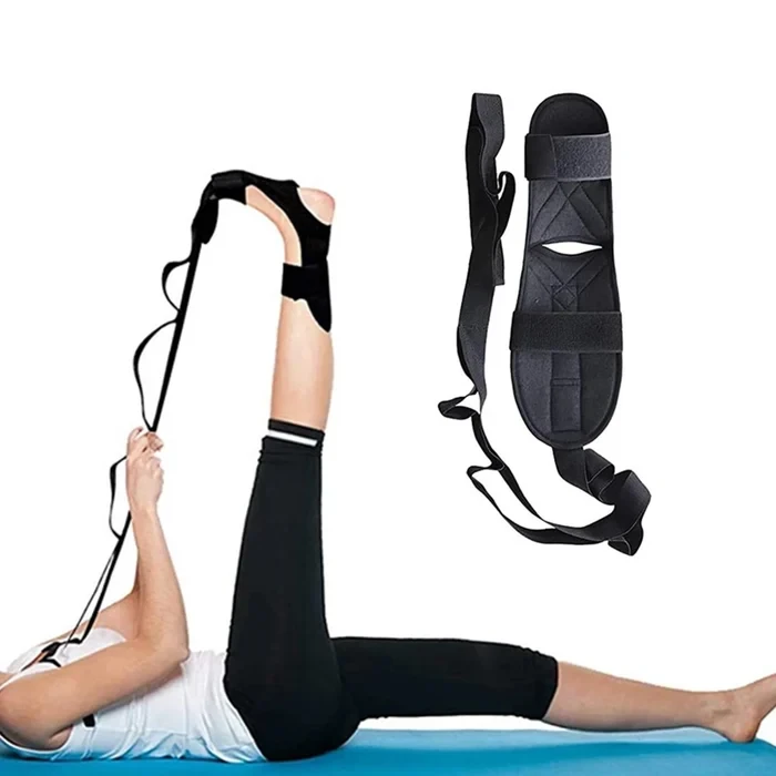 Stretching Strap with Loops and Detachable Foot, Yoga Foot & Leg Stretch Strap