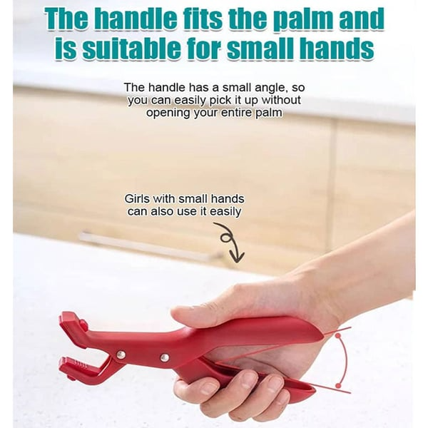 Multi-Purpose Anti-Scald Bowl Holder Clip for Kitchen, 2PCS Multi-Purpose Hot Bowl Dish Plate Gripper Clips Tongs Clamp Holder