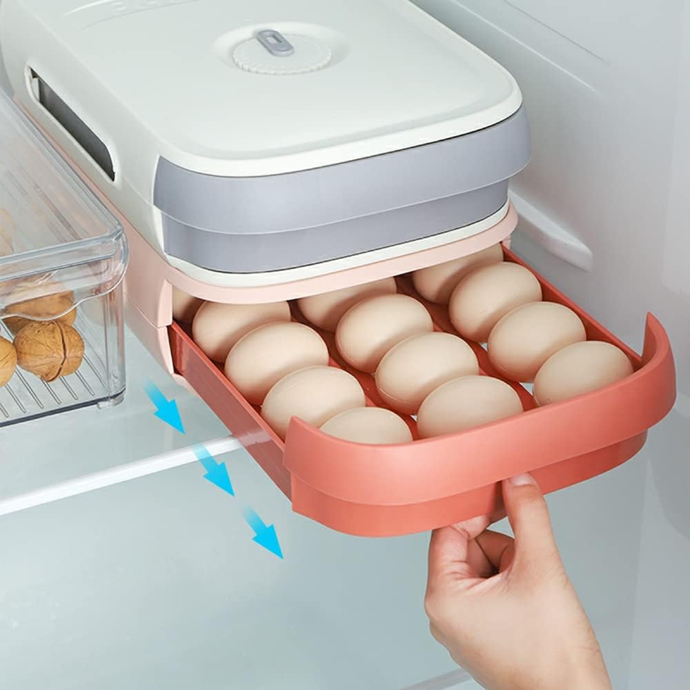New Drawer Type Egg Storage Box, Egg Holder for Refrigerator