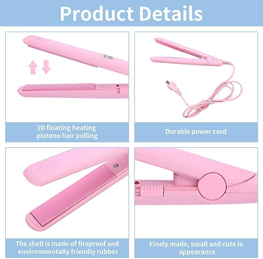 Ceramic Mini Hair Curler, New Purple Werdeny Mini Ceramic Hair Curler & Straightener