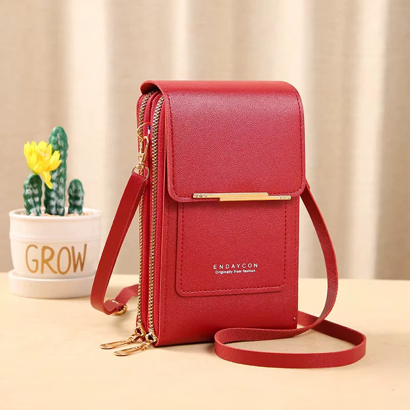 Multifunctional Anti-theft Leather Bag, Small Crossbody Cell Phone Purse Wallet for Women
