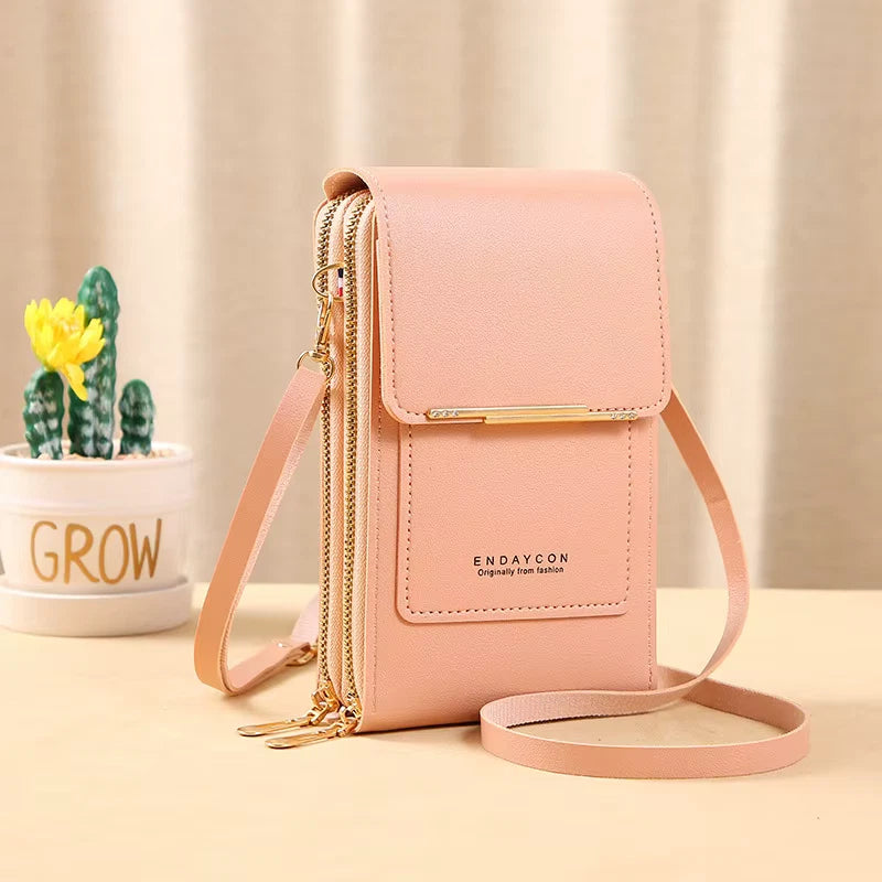 Multifunctional Anti-theft Leather Bag, Small Crossbody Cell Phone Purse Wallet for Women