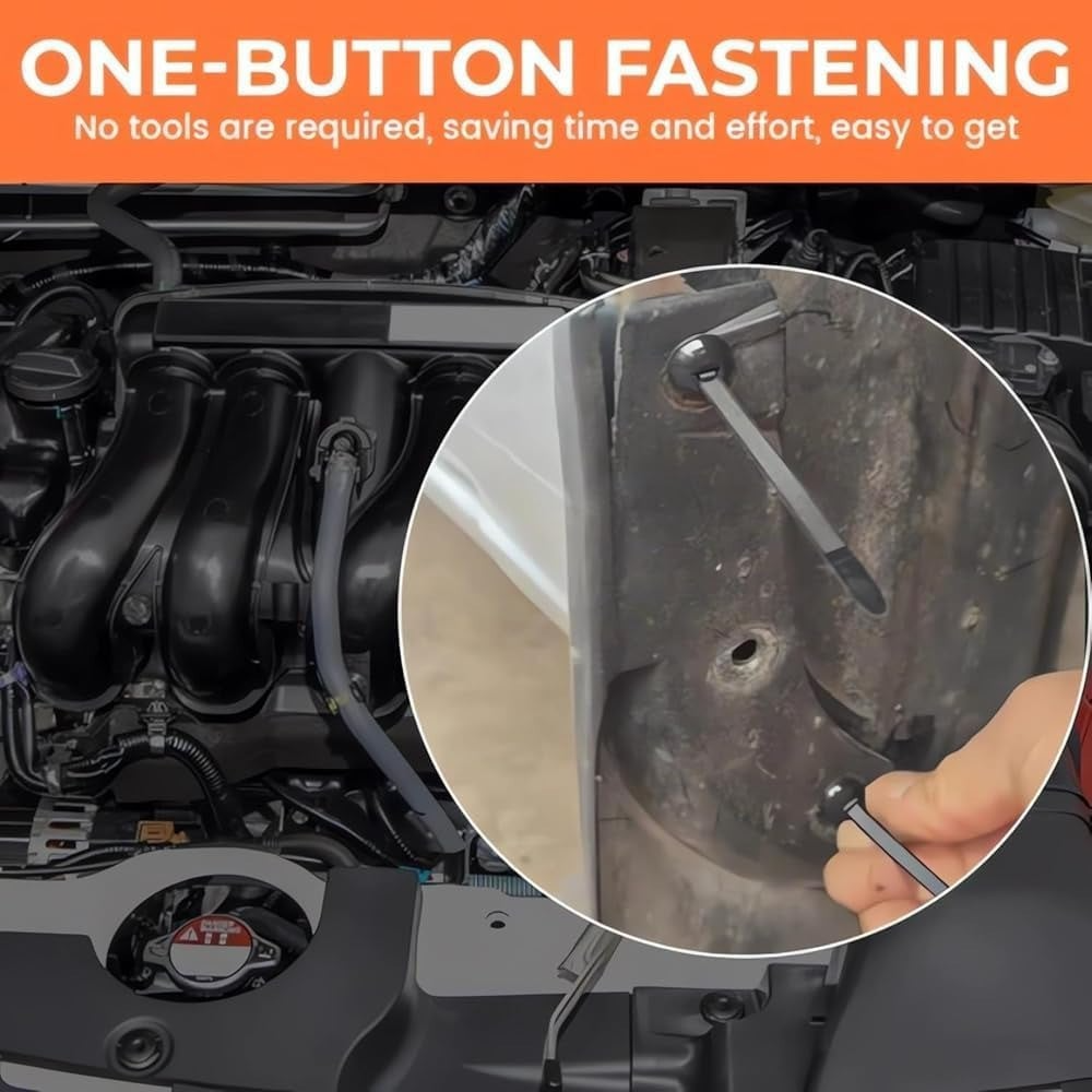 100PCS Nylon Universal Cable Tie Buckles – Reusable Automotive Fasteners for Car, Home &amp; Office