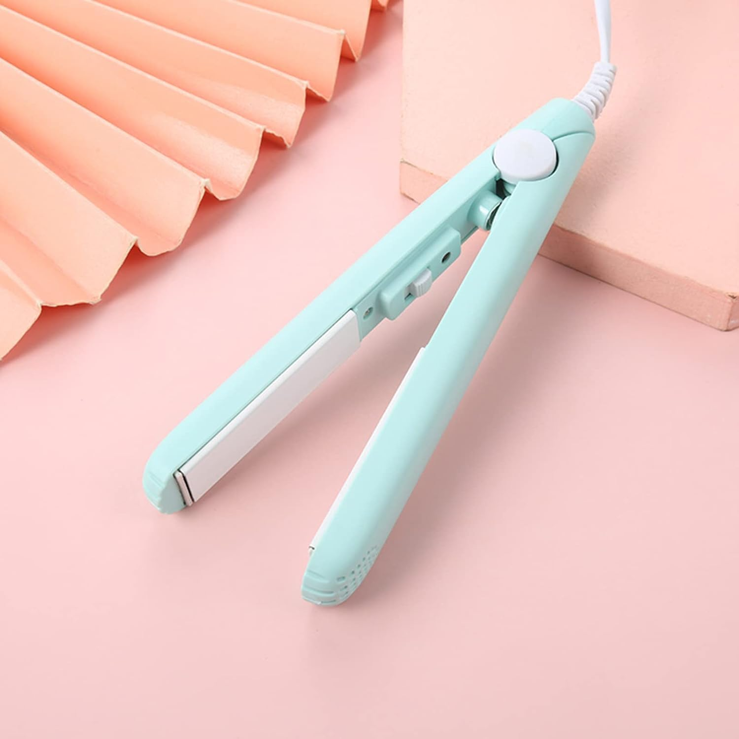 Ceramic Mini Hair Curler, New Purple Werdeny Mini Ceramic Hair Curler & Straightener