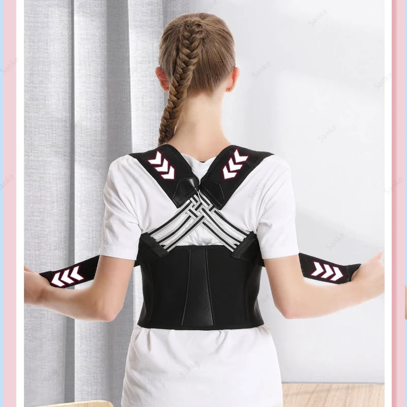 Posture Corrector, Adjustable Shoulder Straightener, Back Support Brace, Adjustable Shoulder Posture Brace