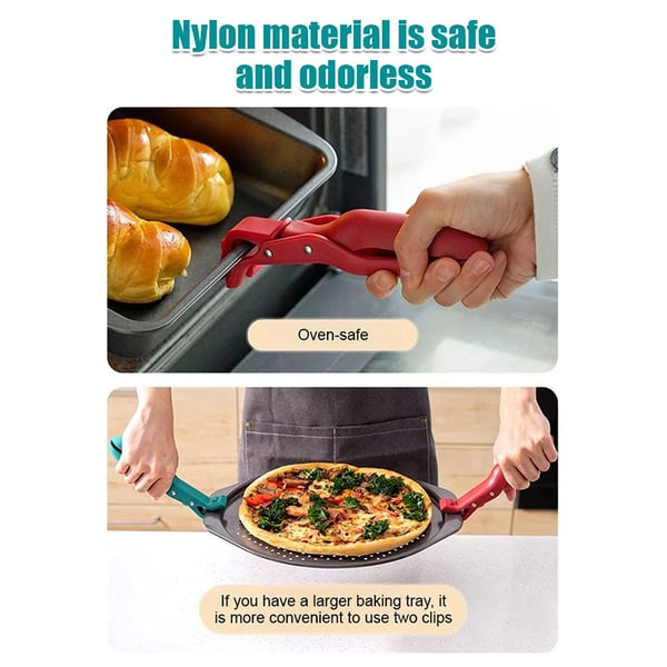 Multi-Purpose Anti-Scald Bowl Holder Clip for Kitchen, 2PCS Multi-Purpose Hot Bowl Dish Plate Gripper Clips Tongs Clamp Holder