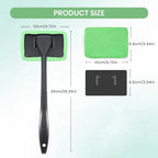 Windshield Cleaner Tool, Car Interior Window Detailing Cleaning Kit with Extendable Handle