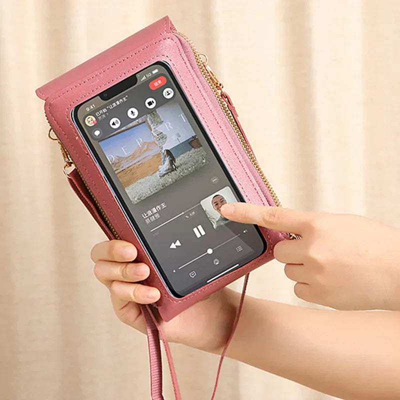 Multifunctional Anti-theft Leather Bag, Small Crossbody Cell Phone Purse Wallet for Women
