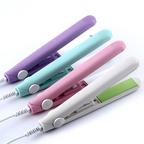 Ceramic Mini Hair Curler, New Purple Werdeny Mini Ceramic Hair Curler & Straightener