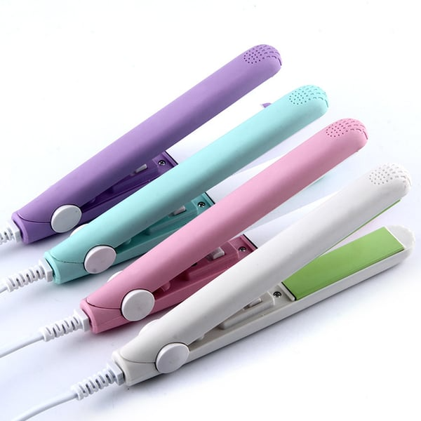 Ceramic Mini Hair Curler, New Purple Werdeny Mini Ceramic Hair Curler & Straightener