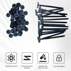 100PCS Nylon Universal Cable Tie Buckles – Reusable Automotive Fasteners for Car, Home &amp; Office