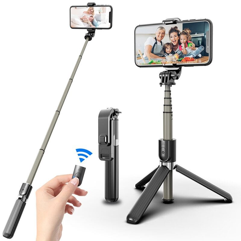 6 In 1 Wireless Bluetooth Selfie Stick, New 6 In 1 Wireless Bluetooth Selfie Stick