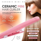 Ceramic Mini Hair Curler, New Purple Werdeny Mini Ceramic Hair Curler & Straightener