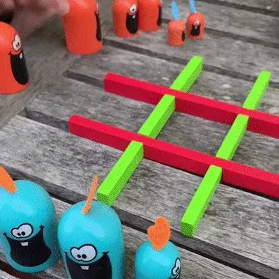 Gobblet Gobblers Board Game – Tic-Tac-Toe Strategy Game - Interactive Educational Toy Gift
