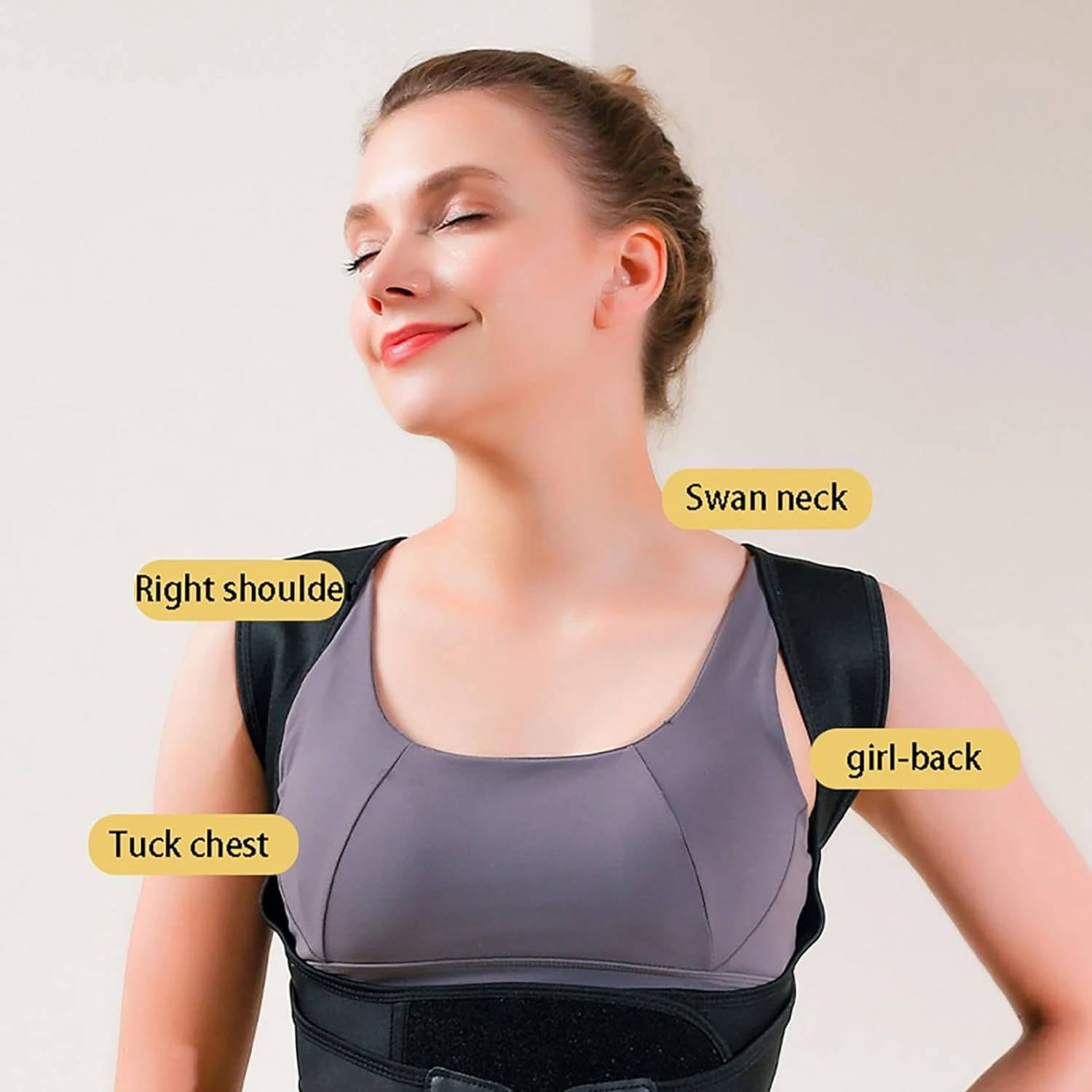 Posture Corrector, Adjustable Shoulder Straightener, Back Support Brace, Adjustable Shoulder Posture Brace