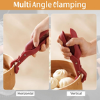 Multi-Purpose Anti-Scald Bowl Holder Clip for Kitchen, 2PCS Multi-Purpose Hot Bowl Dish Plate Gripper Clips Tongs Clamp Holder