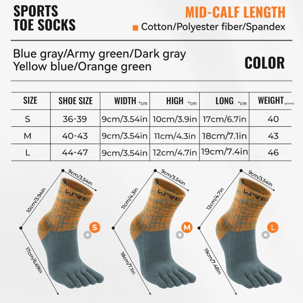 Ultra-Performance Five-Toe Socks